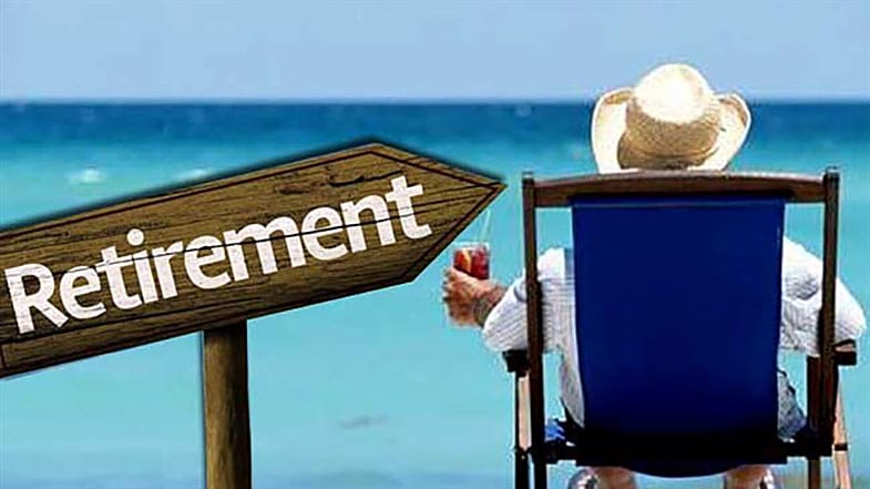 retirement-2 retired man on beach
